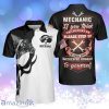Mechanic Proud Skull Black And White If You Think You Can Do My Job Mechanic Personalized Polo Shirt