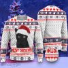 Meowy Christmas Cat Ugly Christmas Sweater Unique Gift White