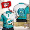 Miami Dolphins Custom Name Polo Shirt 3D All Over printed Gift For Sport Fans