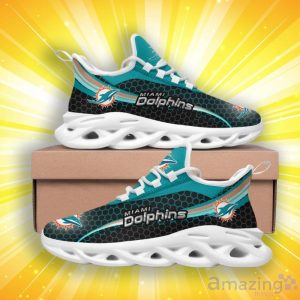 Miami Dolphins Honeycomb Pattern Max Soul Shoes Product Photo 2