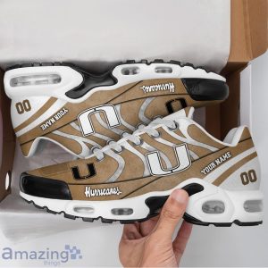 Miami Hurricanes Air Cushion Sport Shoes New Trend Sneakers Custom Name And Number Shoes Product Photo 3