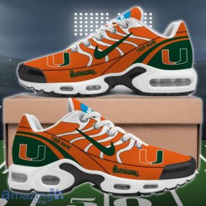 Miami Hurricanes Custom Name Kicks NCAA Teams Air Cushion Sport Shoes Product Photo 1