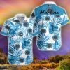 Miami Marlins 3D Hawaiian Shirt Summer Gifts Tropical Flower Short Sleeve Shirt