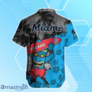 Miami Marlins Custom Name Hawaiian Shirt For Men Women Fan's Product Photo 2