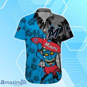 Miami Marlins Custom Name Hawaiian Shirt For Men Women Fan's Product Photo 3
