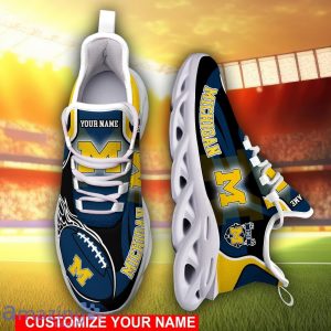 Michigan Wolverines Team Shoes Sneakers Personalized Name Max Soul Shoes Men Women Shoes Product Photo 1