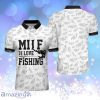 Milf Man I Love Fishing Funny Fishing Gears Black And White Funny Fishing Personalized Polo Shirt