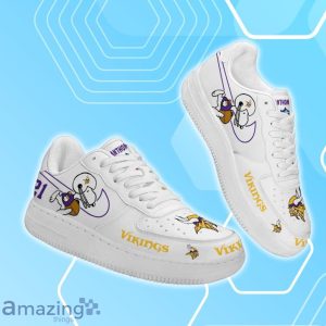 Minnesota Vikings Air Force Shoes Snoopy Custom Number & Name Product Photo 2