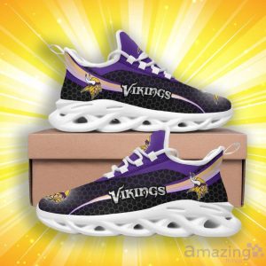 Minnesota Vikings Honeycomb Pattern Max Soul Shoes image Minnesota Vikings Honeycomb Pattern Max Soul Shoes Product Photo 2