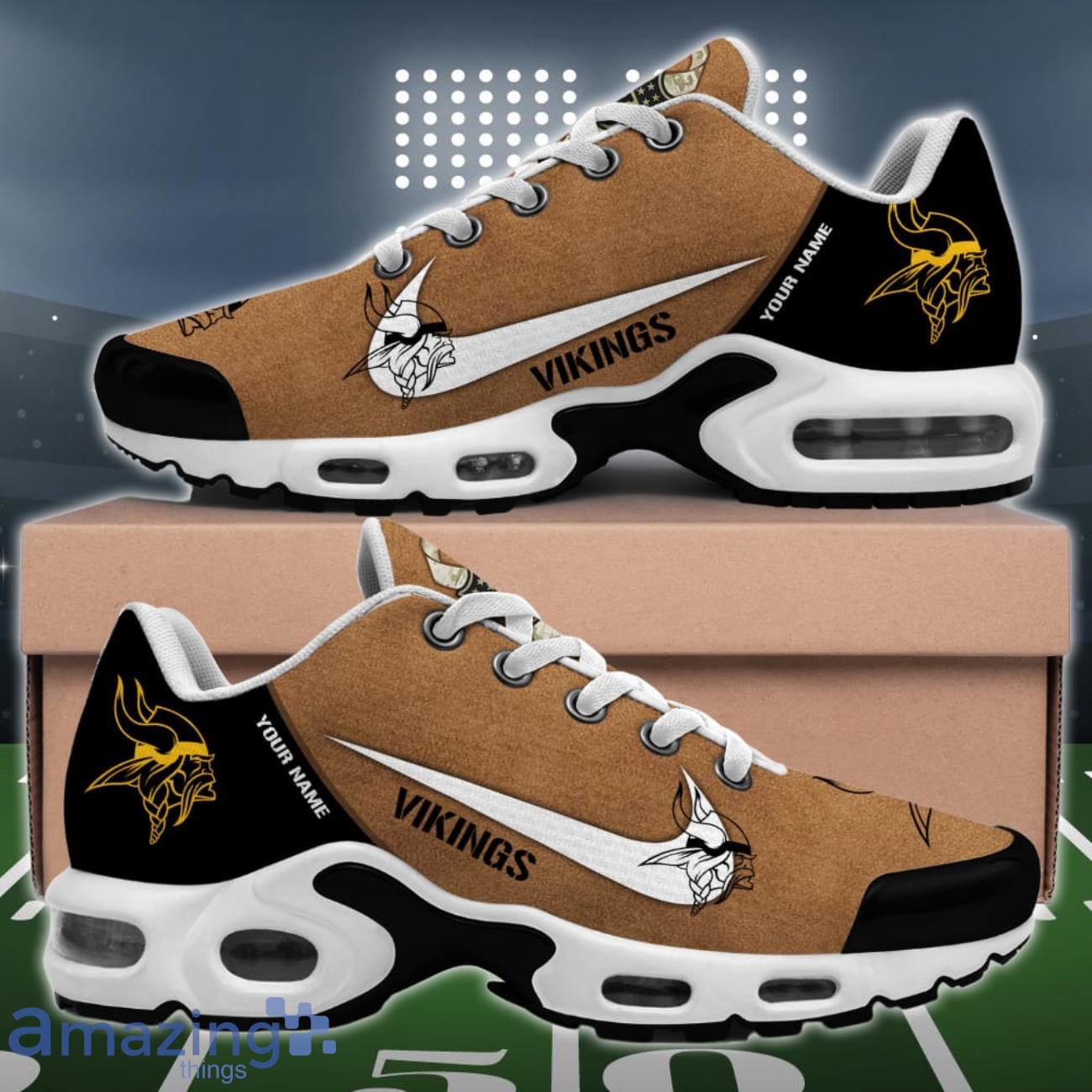 Minnesota Vikings NFL Veterans Day Full Printed Custom Name Air Cushion Sport Shoes image Minnesota Vikings NFL Veterans Day Full Printed Custom Name Air Cushion Sport Shoes Product Photo 2