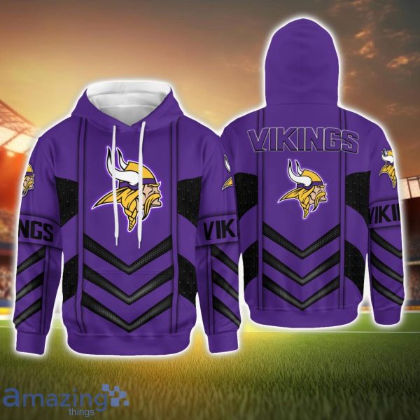 Vikings 2025 3d hoodie