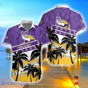 Minnesota Vikings Team Hawaii Shirt 3D Aloha Hawaiian Shirt And Shorts Product Photo 1