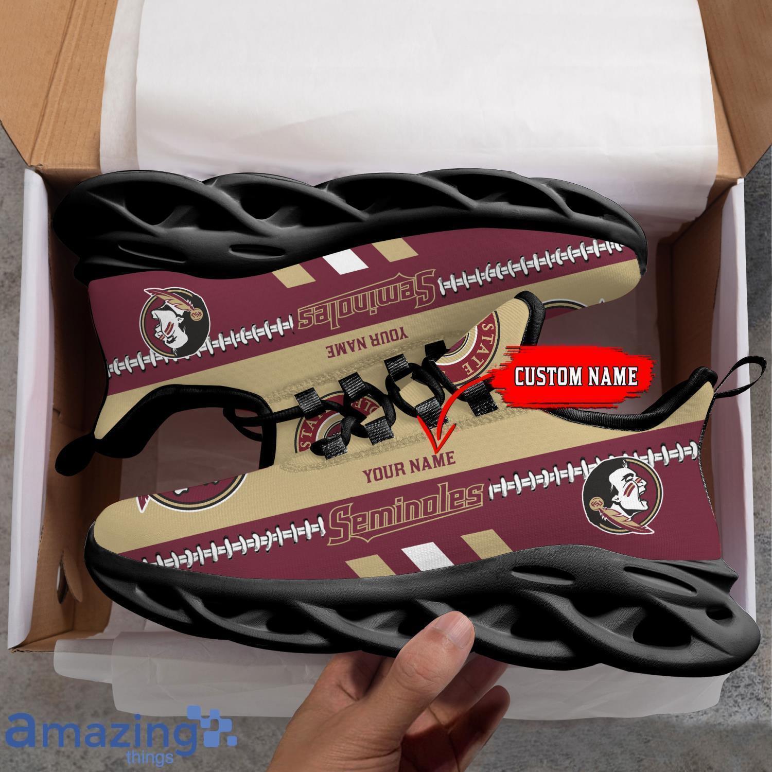 NCAA Florida State Seminoles Max Soul Shoes Custom Name Sport Gift Shoes image NCAA Florida State Seminoles Max Soul Shoes Custom Name Sport Gift Shoes Product Photo 2