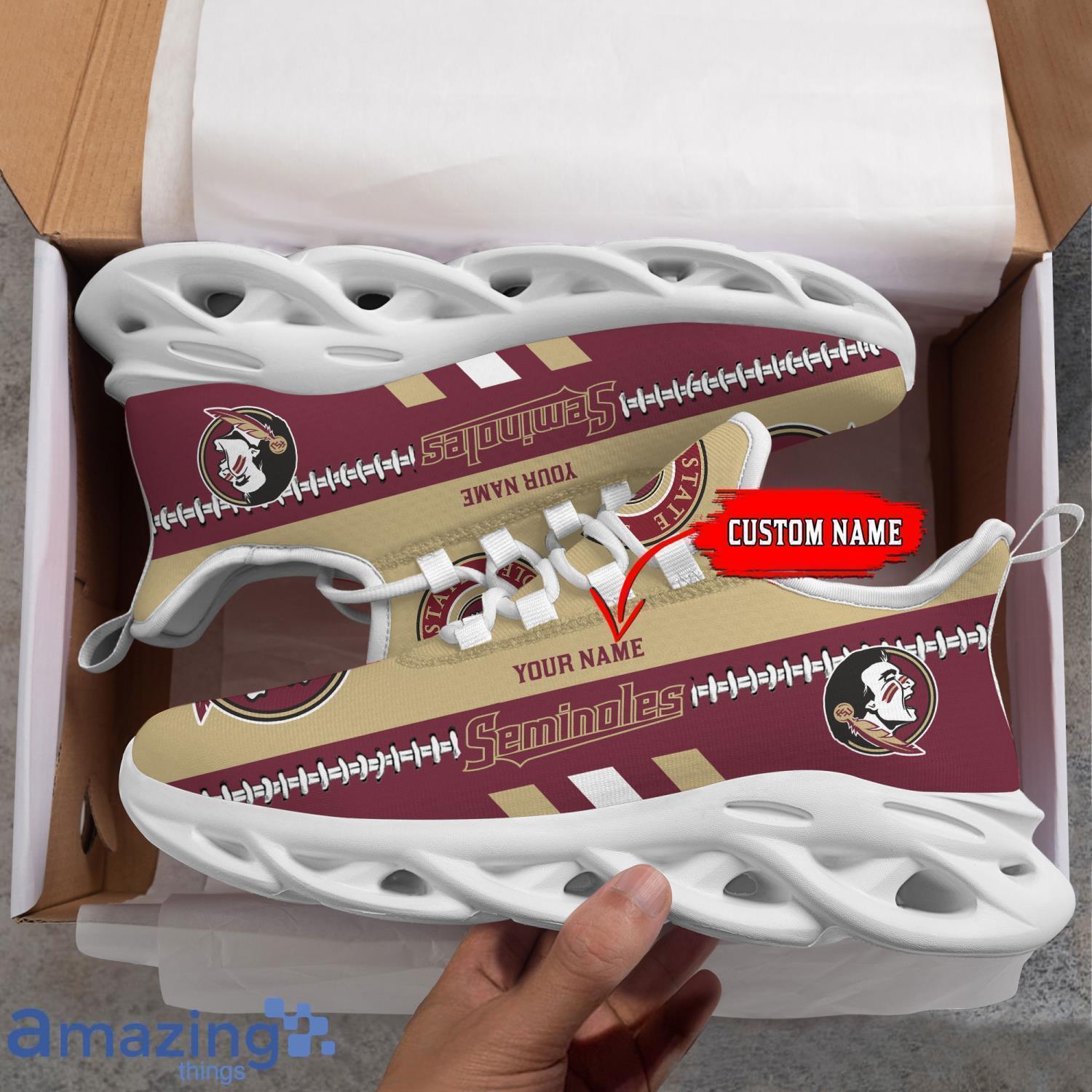 NCAA Florida State Seminoles Max Soul Shoes Custom Name Sport Gift Shoes image NCAA Florida State Seminoles Max Soul Shoes Custom Name Sport Gift Shoes Product Photo 3