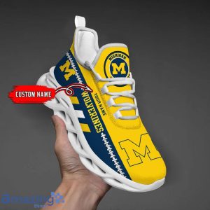 NCAA Michigan Wolverines Max Soul Shoes Custom Name Sport Gift Shoes Product Photo 1
