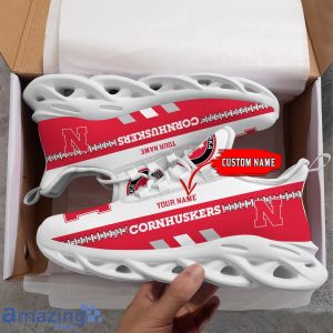 NCAA Nebraska Cornhuskers Max Soul Shoes Custom Name Sport Gift Shoes Product Photo 3