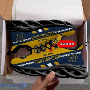 NCAA Notre Dame Fighting Irish Max Soul Shoes Custom Name Sport Gift Shoes Product Photo 2
