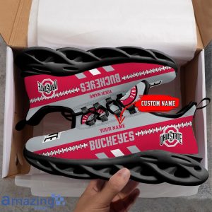 NCAA Ohio State Buckeyes Max Soul Shoes Custom Name Sport Gift Shoes Product Photo 2