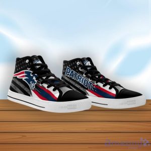 New England Patriots High Top Shoes American Flag Sneakers image New England Patriots High Top Shoes American Flag Sneakers Product Photo 3