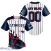 New England Patriots NFL 3D Baseball Jersey New Design Custom Number & Name