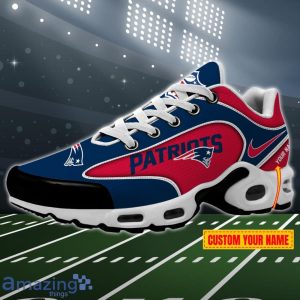 New England Patriots NFL 3D Effect Swoosh Custom Name Air Cushion Sport Shoes Product Photo 1
