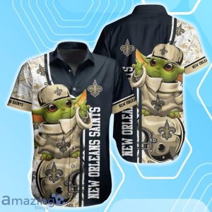 New Orleans Saints Football NFL Baby Yoda Hawaiian Shirt & Short New Trends Perfect Gift For Fan Product Photo 2