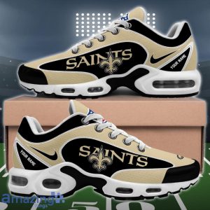 New Orleans Saints NFL 3D Effect Swoosh Custom Name Air Cushion Sport Shoes image New Orleans Saints NFL 3D Effect Swoosh Custom Name Air Cushion Sport Shoes Product Photo 2
