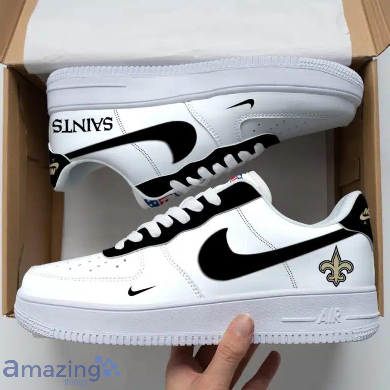 New Orleans Saints NFL Air Force Shoes image New Orleans Saints NFL Air Force Shoes Product Photo 1