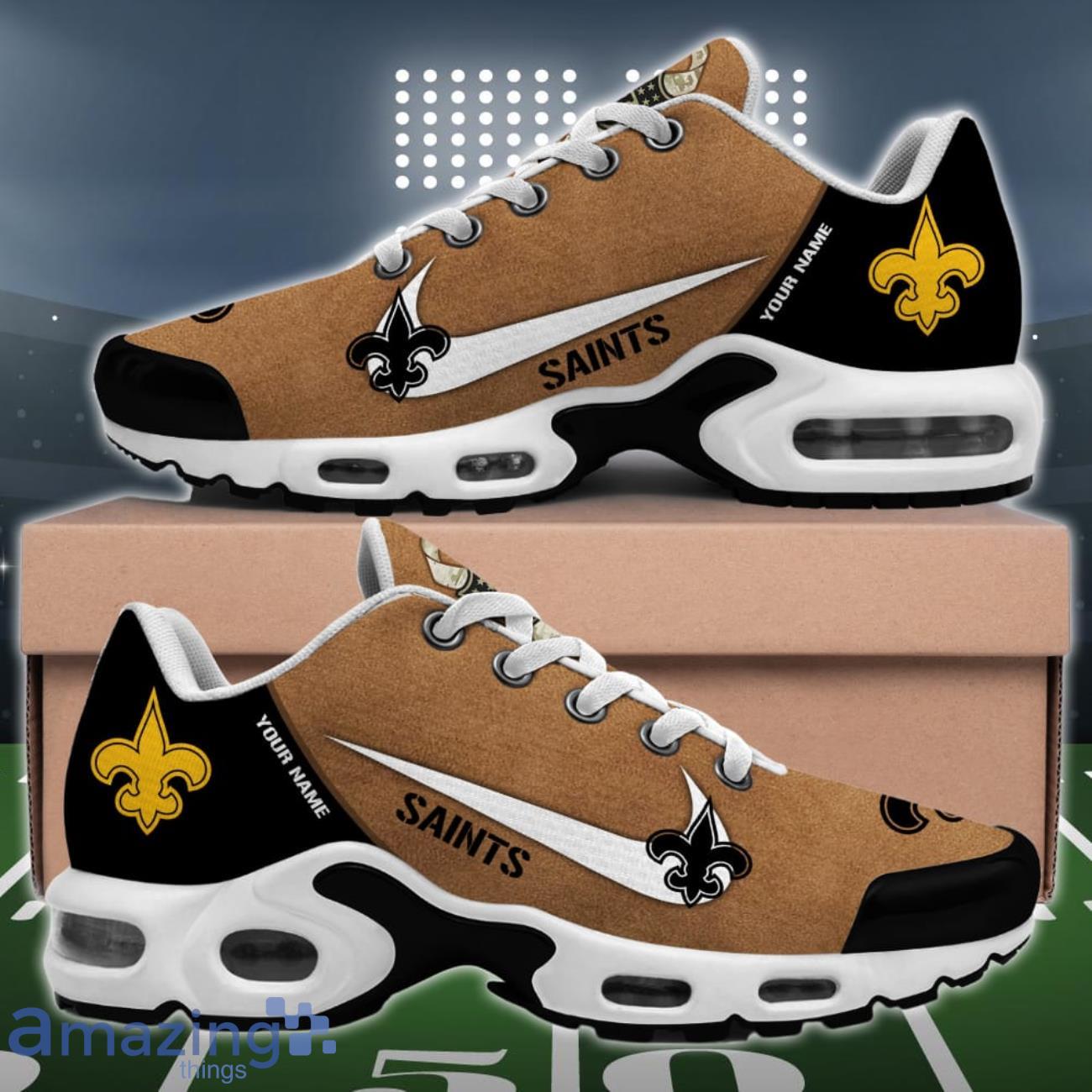 New Orleans Saints NFL Veterans Day Full Printed Custom Name Air Cushion Sport Shoes image New Orleans Saints NFL Veterans Day Full Printed Custom Name Air Cushion Sport Shoes Product Photo 2