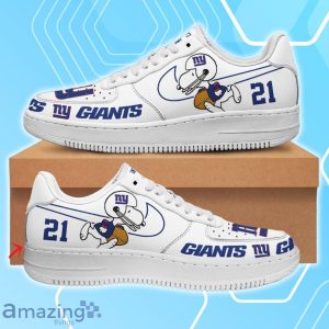 New York Giants Air Force Shoes Snoopy Custom Number & Name Product Photo 1