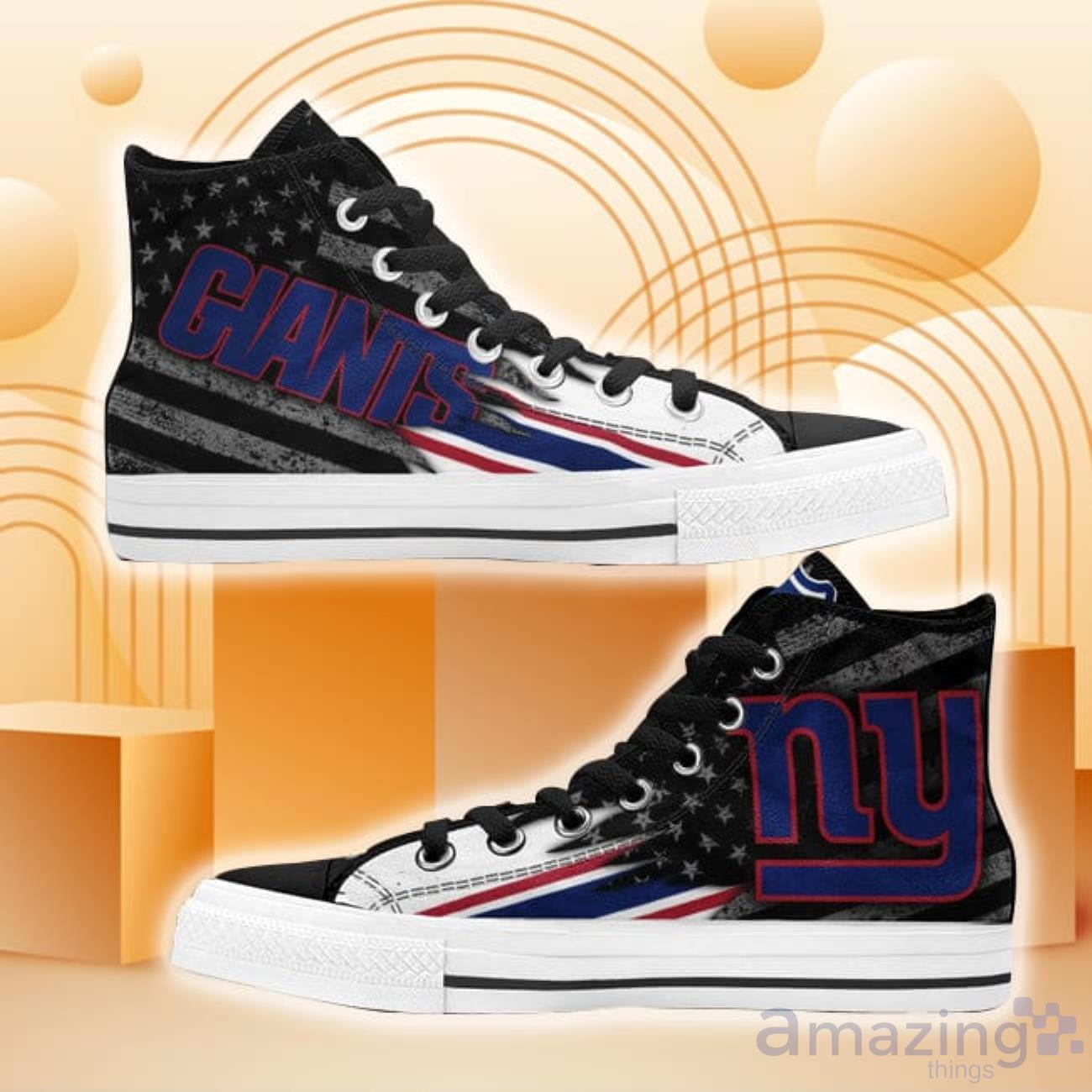 New York Giants High Top Shoes American Flag Sneakers image New York Giants High Top Shoes American Flag Sneakers Product Photo 1