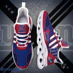 New York Giants NFL Team Special Max Soul Striped Trend Sneakers Product Photo 1