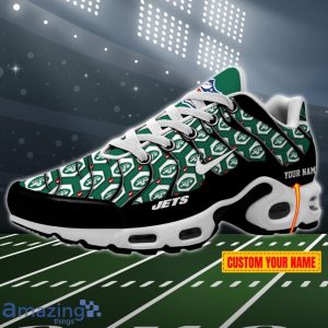 New York Jets Logo Crazy With NFL Custom Name Air Cushion Shoes Product Photo 1