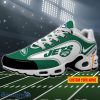 New York Jets NFL 3D Effect Swoosh Custom Name Air Cushion Sport Shoes