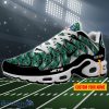 New York Jets NFL Pattern Swoosh Custom Name Air Cushion Sport Shoes