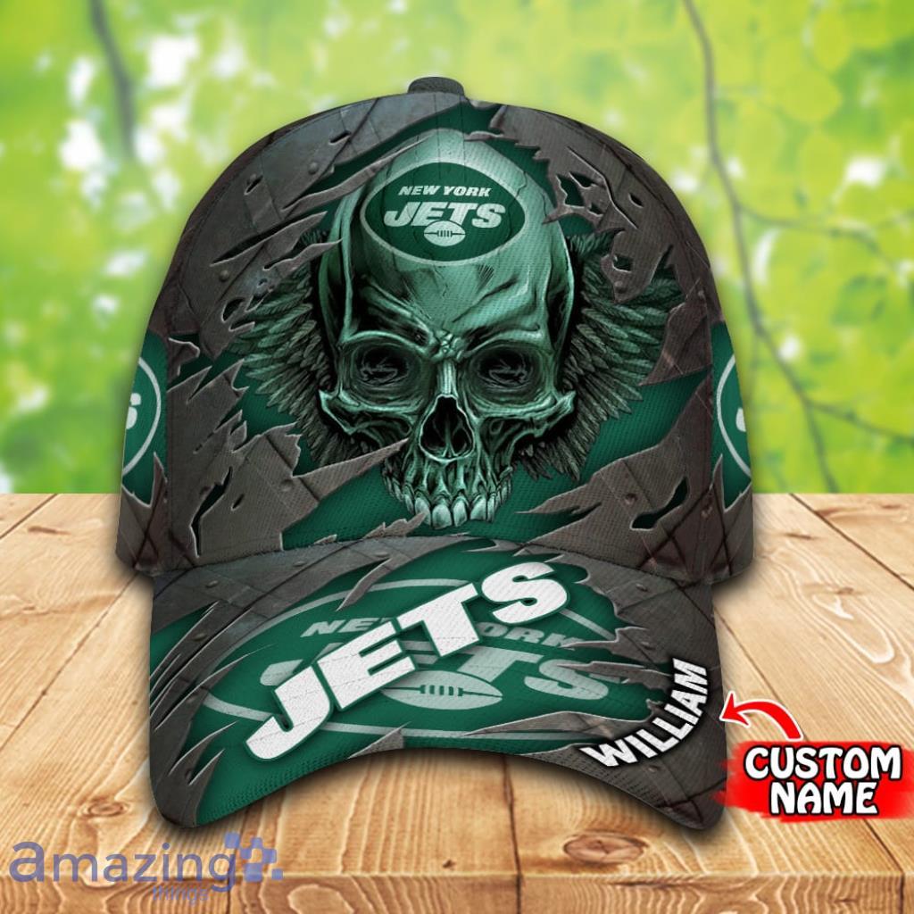 New York Jets Personalized NFL Skull Cap V2 3D Gift For Fans image New York Jets Personalized NFL Skull Cap V2 3D Gift For Fans Product Photo 1