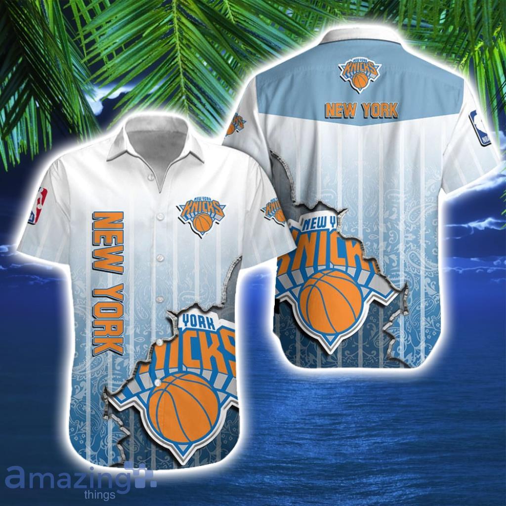 New York Knicks Tropical Easy Breezy Hawaiian Shirt Gift For Men And Women image New York Knicks Tropical Easy-Breezy Hawaiian Shirt Gift For Men And Women Product Photo 1