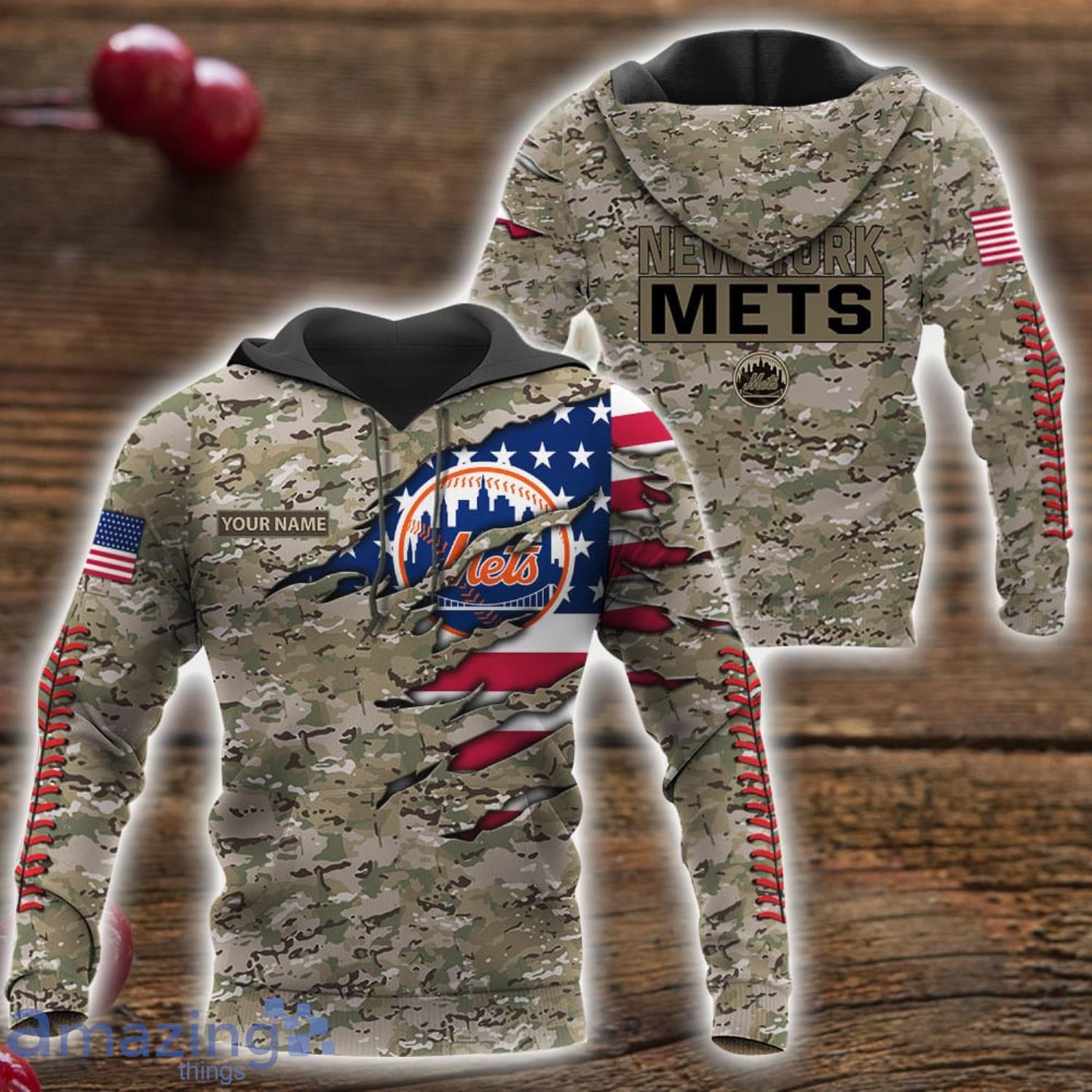 New York Mets Custom Name Camo Pattern T Shirt Hoodie Sweatshirt Zipper Hoodie Father's Day GiftPattern Father's Day Gift image New York Mets Custom Name Camo Pattern T-Shirt Hoodie Sweatshirt Zipper Hoodie Father's Day GiftPattern Father's Day Gift Product Photo 1
