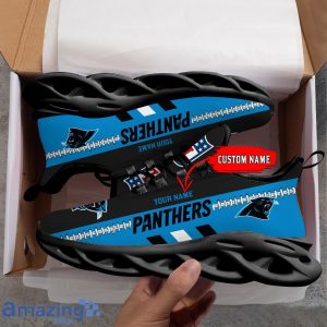 NFL Carolina Panthers Max Soul Shoes Custom Name Sport Gift Shoes Product Photo 3