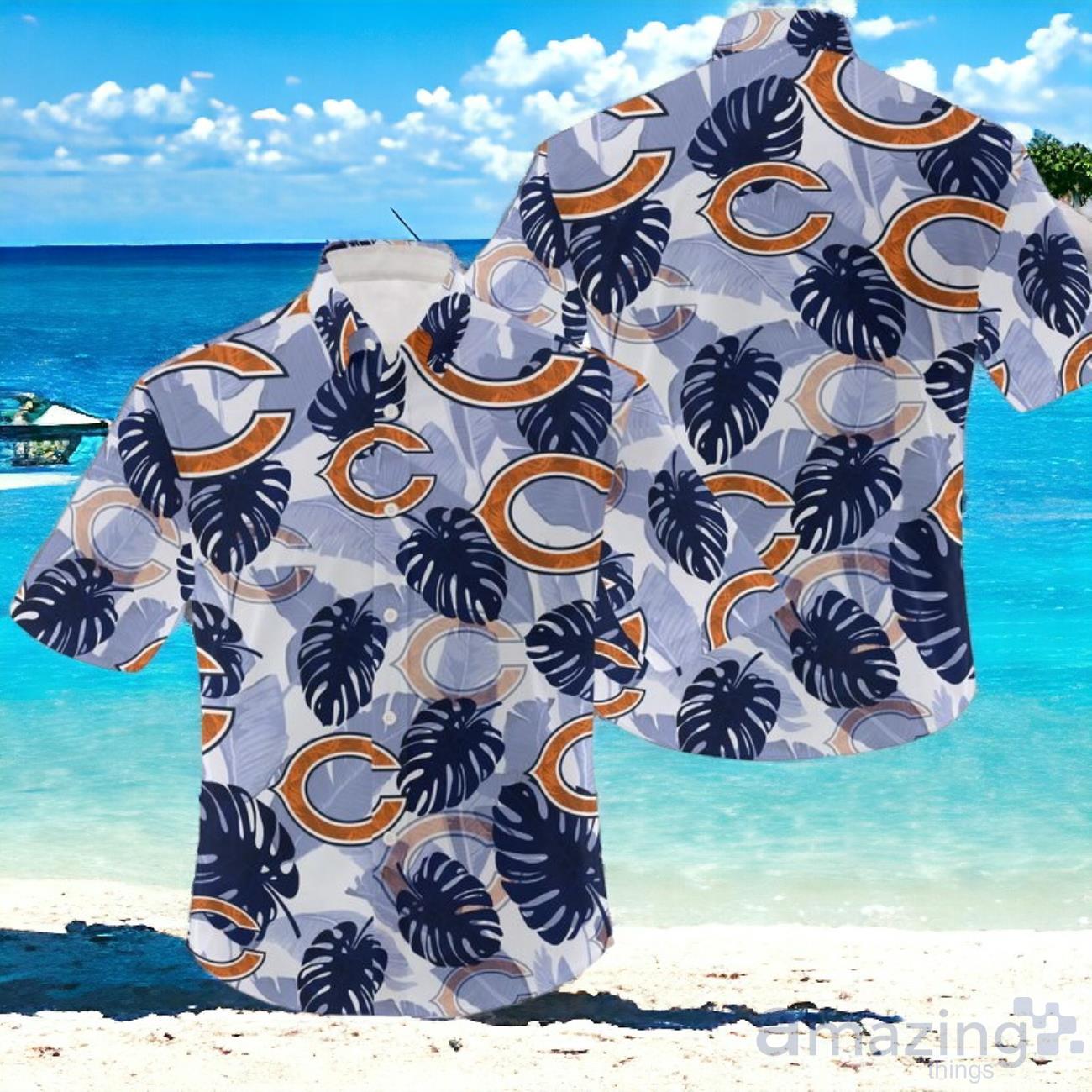 NFL Chicago Bears Leaves Hawaiian Shirt Unisex image NFL Chicago Bears Leaves Hawaiian Shirt Unisex Product Photo 1