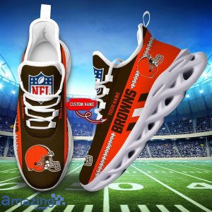 NFL Cleveland Browns Max Soul Shoes Custom Name Sport Gift Shoes Product Photo 5