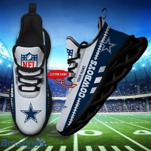 NFL Dallas Cowboys Max Soul Shoes Custom Name Sport Gift Shoes Product Photo 4