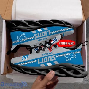 NFL Detroit Lions Max Soul Shoes Custom Name Sport Gift Shoes Product Photo 2