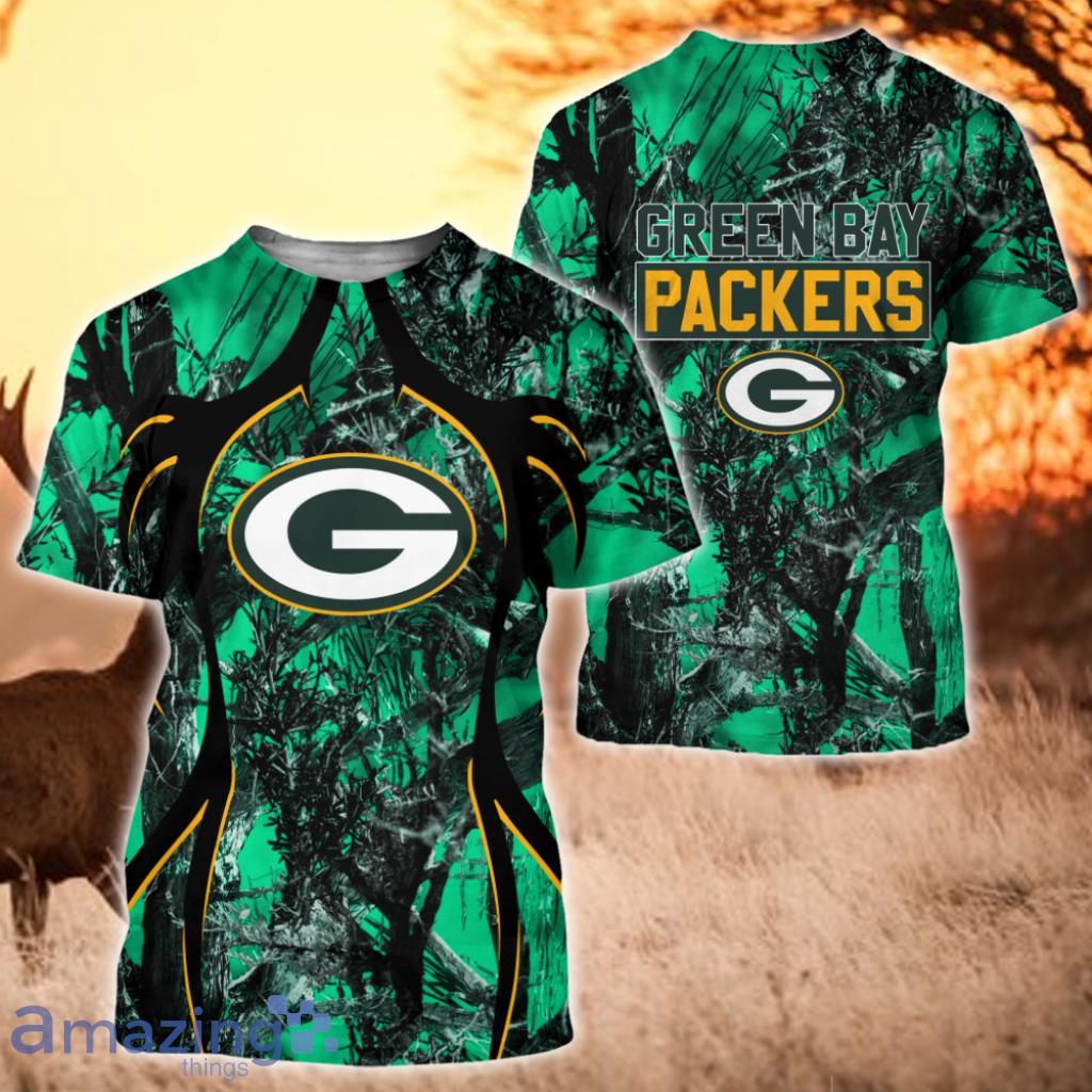 NFL Green Bay Packers Hunting Camo All Over Print 3D Shirt Camo Hunting Gift For Fans image NFL Green Bay Packers Hunting Camo All Over Print 3D Shirt Camo Hunting Gift For Fans Product Photo 1