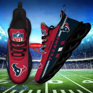 NFL Houston Texans Max Soul Shoes Custom Name Sport Gift Shoes Product Photo 4
