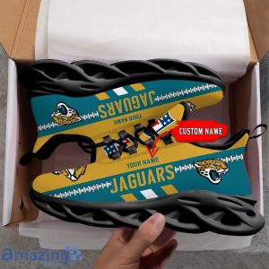 NFL Jacksonville Jaguars Max Soul Shoes Custom Name Sport Gift Shoes image NFL Jacksonville Jaguars Max Soul Shoes Custom Name Sport Gift Shoes Product Photo 2