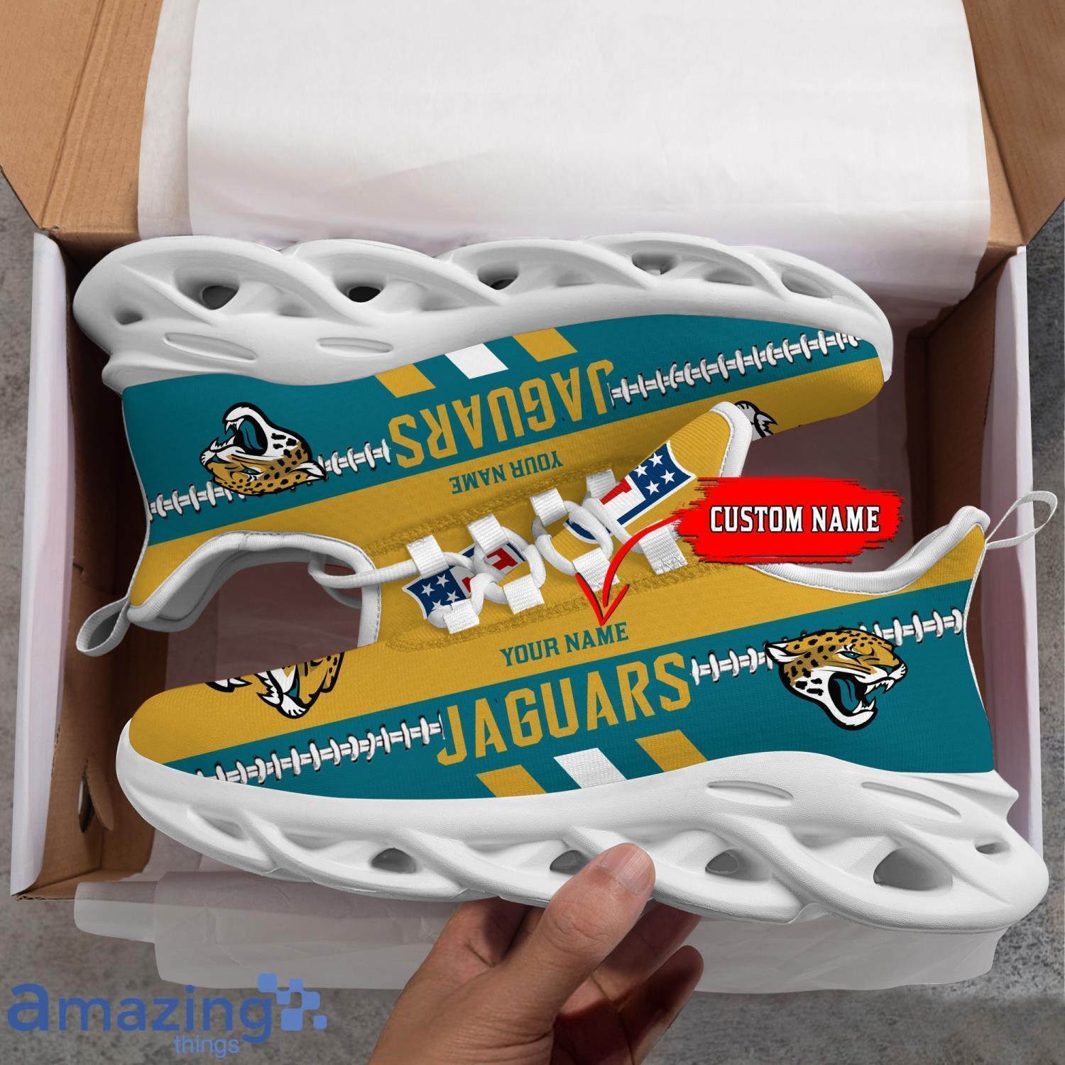 NFL Jacksonville Jaguars Max Soul Shoes Custom Name Sport Gift Shoes image NFL Jacksonville Jaguars Max Soul Shoes Custom Name Sport Gift Shoes Product Photo 3