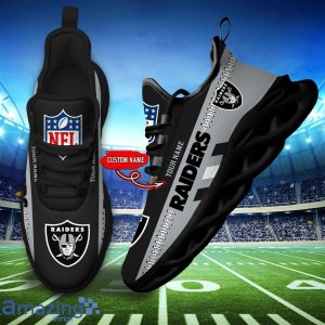 NFL Las Vegas Raiders Max Soul Shoes Custom Name Sport Gift Shoes Product Photo 4