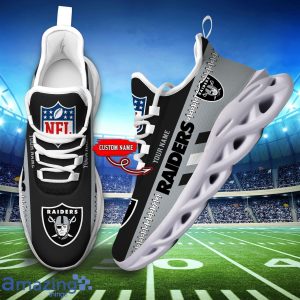 NFL Las Vegas Raiders Max Soul Shoes Custom Name Sport Gift Shoes Product Photo 5