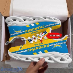 NFL Los Angeles Chargers Max Soul Shoes Custom Name Sport Gift Shoes Product Photo 3